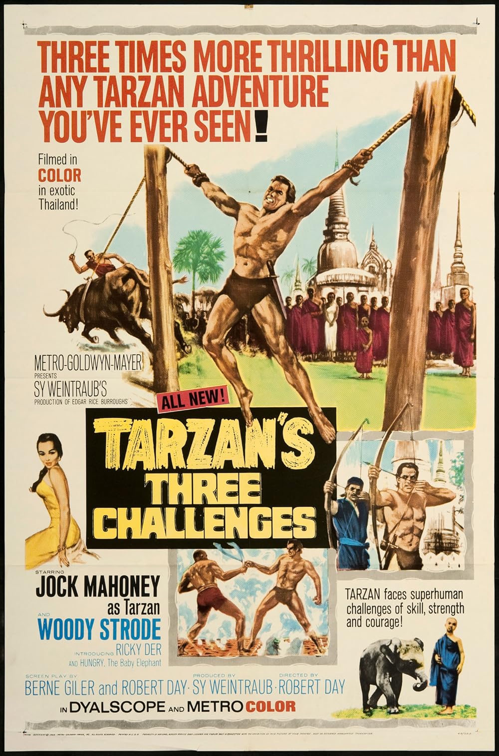 Os Três Desafios de Tarzan (Dublado) - 1963 - 1080p