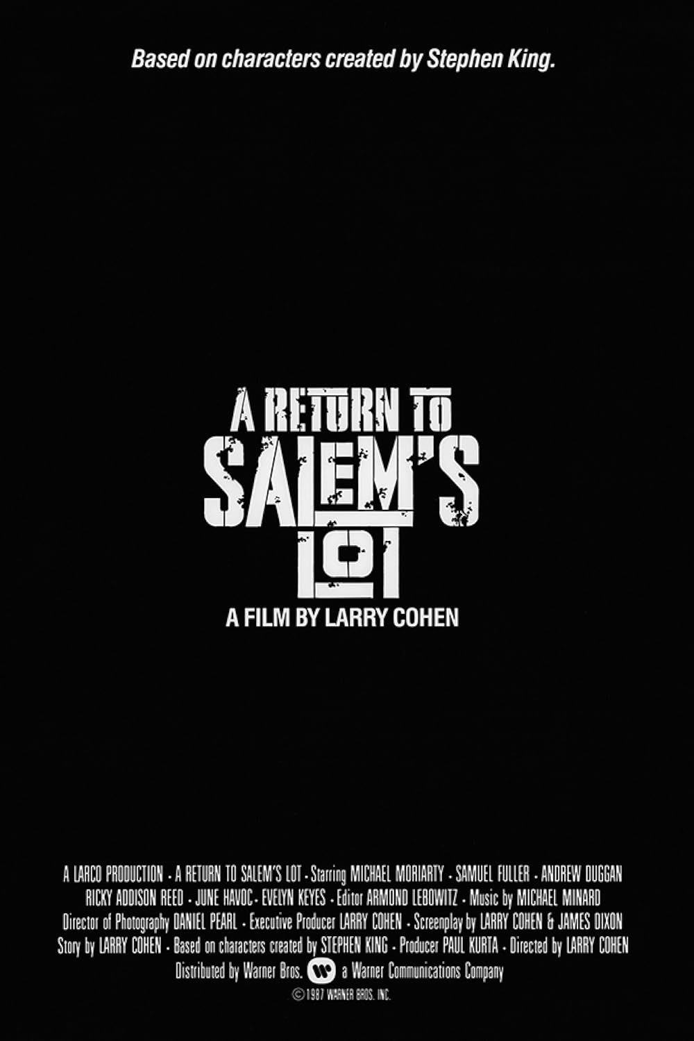 Os Vampiros de Salem, o Retorno (Dublado) - 1987 - 1080p