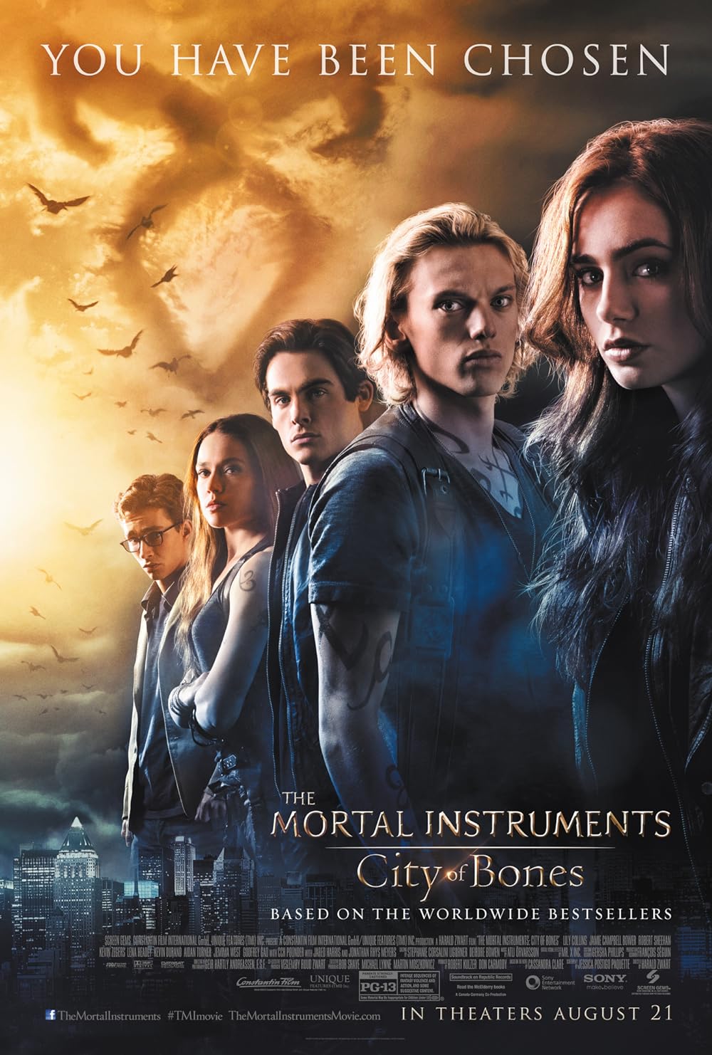 Os Instrumentos Mortais: Cidade dos Ossos (Dublado) - 2013 - 1080p